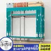 Guarda-roupa de aço de porta dupla extra-espesso, guarda-roupa simples, guarda-roupa de quarto extra-grande estilo chinês, guarda-roupa de cabeceira, armário de armazenamento e organização