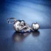 Collar de calavera de acero no titanio estilo europeo y americano para hombre joyería de cabeza de fantasma de acero inoxidable venta al por mayor