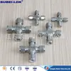Acero Inoxidable 304 316 Virola Unión de Cuatro Vías Unión con Rosca Interna, Unión de Cuatro Vías Unión de Virola de Alta Calidad