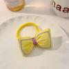 Novo Anel de Cabelo Flor Laço Popular na Internet Menina Doce Princesa Corda de Cabelo Coreano Fofo Bebê Tecido Headwear