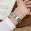 Correa universal Apple S11/S12 generación iWatch 10SE chapada en oro con diamantes brillantes y cinco cuentas