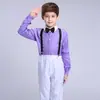 Overoles infantiles ropa de rendimiento jardín de infantes coro uniforme escolar traje anfitrión masculino Día del Niño 1 de Junio ropa de actuación