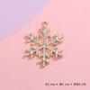 Pingente de Floco de Neve de Diamante Acessórios de Pingente Acessórios de Joias de Liga de Natal Acessórios DIY Pulseira Colar Feminino Brincos de Roupa