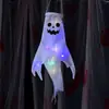 Accesorios de Halloween Fantasma Colgante Fantasma Indicador de Dirección del Viento Fantasma Luminoso de Colores Fantasma Colgante Decoración de Escena de Habitación Secreta en el Patio