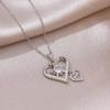 Colar Feminino Moda Elefante Pingente com Letra Inglesa Temperamento Simples Versátil Corrente de Pescoço Joias Femininas Atacado