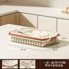 Caja para dumplings, caja de almacenamiento para refrigerador, caja de almacenamiento para wontons congelados rápidos de grado alimenticio, caja hecha a mano para conservar la frescura