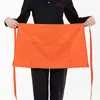 Delantal Corto de Medio Delantal para Camarera de Restaurante para Cocina Casera, Hotel, Restaurante, Delantal de Medio Bolsillo para Chef para Hombres
