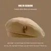 Boina Octogonal Dulce Metálica Estilo Primavera y Otoño para Mujer, Nuevo Moda Estilo Coreano Retro Celebridad de Internet Gorra Newsboy Painter