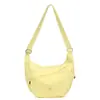 Bolso Cruzado para Mujer, Nuevo Estilo Coreano, Bolso de Hombro con Cremallera de Gran Capacidad, Bolso de Nylon tipo Bollo Versátil Casual para Estudiantes