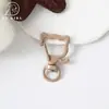 Chaveiro de gato pintado colorido, fecho de mola de liga de zinco animal, pingente de bolsa de boneca, acessório de ferragem decorativo