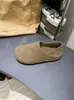 Soporte de Arco Cobertura Completa Espalda Semi Abierta Zapatos Birkenstock para Hombre y Mujer Suela Gruesa de Otoño Slip-on Cubierta de Talón Bidireccional para Personas Perezosas Zapatos Mules