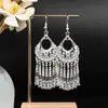Pendientes de Pavo Real para Minorías Étnicas, Regalos Retro de Plata Miao Estilo Étnico, Accesorios de Pendientes Vintage de Imitación Plata