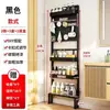 Estante perforado multicapa para baño, esquinero detrás de la puerta, estante de almacenamiento, no requiere taladro, organizador de zapatillas y mopa