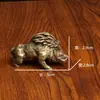 Nuevo artículo de artesanía metálica retro desgastado, creativo y de moda en TikTok, adorno de aleación de jabalí pequeño, mascota de té y pieza decorativa