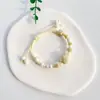 Pulsera de Cerámica Jingdezhen Nueva Pulsera de Cerámica Estilo Chino Joyería Hecha a Mano Cuerda Estilo Tíbet Puesto de Pulseras Jingdezhen