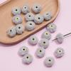 Cuentas de Bolas de Felpa de Piel de Conejo Sintética Transfronterizas, Cuentas de Bola de Piel con Agujero Recto de 20 mm, Accesorios para Cadena de Teléfono DIY