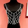 Para Venta Caliente Collar de Perlas Tejido a Mano Cadena Corporal de Cristal Chaleco de Cristal Cadena Corporal Sexy de Moda con Cortes