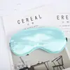 Máscara de Dormir para Olhos Dupla Face de Seda Sintética em Estoque para Cochilo, Bloqueadora de Luz, Elástica e Respirável, Atacado Multicolor