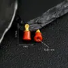 Prata 925 Banhada com Acessórios de Flor de Peônia Vermelha do Sul Pulseira DIY Acessórios de Corda Trançada Contas de Prata Antiga