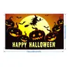 Nueva bandera conmemorativa de Halloween transfronteriza, pancarta decorativa para fiesta de terror, bandera de pancarta para jardín exterior