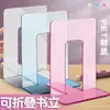Soporte de Libro Acrílico Transparente Almacenamiento de Escritorio para Estudiantes Soporte de Libro Suministros de Oficina de Alto Valor Divisor de Libros Venta al por Mayor