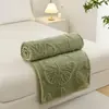 Manta Jacquard de Tafetán Transfronteriza Estilo Mariposa Manta para Siesta en Sofá de Oficina Sábana Manta de Franela Manta de Regalo