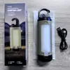 Luz LED Solar para Camping Estilo Nuevo Transfronteriza Carga USB Exterior Plegable de Cuatro Hojas Luz de Tienda de Campaña Estilo Camping con Salida