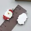 Acessórios de Resina de Natal Papai Noel Meias Flocos de Neve Pulseira Colar Chaveiro Pingente Acessórios de Joias DIY