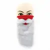 Máscara de Navidad Amazon nueva máscara de barba roja suministros navideños máscara de algodón lavable rojo brillante