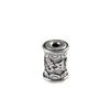 Accesorios de Joyería de Plata Pura 999 con Cuentas Redondas Grabadas con el Mantra de Seis Palabras, Cuentas Espaciadoras, Cuentas para Cintura, Cuentas de Barril, Cuentas Sueltas para Bisutería DIY