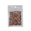 5A Vermelho Laranja Chanfrado Fundo Plano Zircônia Mini Diamante Enfeites, Lote Inteiro Brilhante Olho de Cavalo Unhas Usáveis DIY Nail Art Diamantes