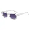 Gafas de sol cuadradas de alta gama europeas y americanas transfronterizas, estilo nuevo de montura pequeña retro, gafas unisex sencillas y modernas