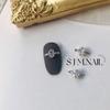 Nova Manicure Gaotin Joia de Zircônia Amor Estilo Japonês Anel de Suporte de Luxo Leve Cor Dourada Real Conservação Decoração Oval Gota d'Água