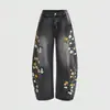Comercio exterior transfronterizo europeo y americano Amazon bestseller Y2K holgados de pierna ancha otoño e invierno 2026 nuevos jeans bordados para mujer