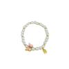 Nova pulseira de marca de pérola de borboleta de esmalte chinês Xiaofu, pulseira feminina de nicho leve, luxuosa e sofisticada, doce, tudo combinando