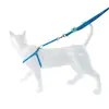 Coleira Arnês Floral de Nylon para Cães Pequenos e Médios, Arnês Anti-Fuga Multicor para Uso ao Ar Livre