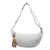 Bolso Bandolera de Lona a Cuadros Minimalista Modelo Nuevo 2026 Gran Capacidad Casual Nicho Estudiante Bolso Cruzado Compras Bolso Dumpling