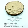 Liga de Prata de Xizang Círculo de Contas Torcidas Espaçadores Geométricos Vazados Contas para Montagem de Joias DIY Acessórios Materiais para Miçangas Artesanais