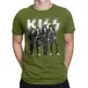 Talla europea transfronterizaCamiseta gráfica de banda clásica top KISS camiseta de hombre negro azul gris