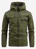 Chaqueta con capucha informal para hombre, estilo europeo y americano, para montañismo, deportes al aire libre, premium, Amazon transfronterizo, 2024