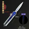 Produtos Periféricos para Jogos Delta: Estrela do Norte 30cm Faca de Duas Vias com Mola Modelo de Arma de Metal Ornamento de Arma de Liga