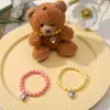 Muñeca Linda Perro de Mano Corazón de Melocotón Collar Accesorios DIY Collar de Amor Oso de Peluche Muñeca Decoración Venta al por Mayor