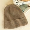 Muestra gorro de cachemir para hombre 100% cachemir puro otoño e invierno nuevo todo partido tejido cálido orejeras procesamiento