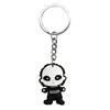 Serie de Halloween Más Vendida Transfronteriza Dibujo Animado Goma Suave de PVC Llavero de Metal Colgante para Bolso Accesorio Decorativo Pequeño DIY