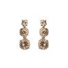 Pendientes de plata S925 con forma de aguja, de Corea del Sur, con circonitas geométricas, superbrillantes, de lujo, con diamantes cuadrados y nicho, para mujer, con diseño de celebridades de Internet.