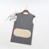 Chaleco térmico de doble cara para hombre y mujer, otoño e invierno, con felpa, más grueso, sin costuras, ropa interior, protector de cintura, protector de abdomen
