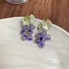 Pendientes Colgantes de Gota de Agua con Cuentas de Ágata Aguja de Plata Estilo Étnico Retro Pendientes de Gama Alta Accesorios para Orejas de Moda Elegantes
