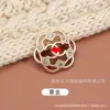 Botones Dobles C Botones Metálicos Cosidos a Mano Estilo Pequeño Fragante Botones para Chaqueta de Abrigo de Lana Traje Falda