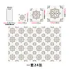 Pegatinas de azulejo autoadhesivas de PVC con mandala gris verdoso para cocina/baño, impermeables y resistentes al aceite, para renovación de paredes, exclusivamente para ventas transfronterizas