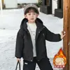 Chaqueta para Niños Parka Gruesa de Terciopelo Plus para Otoño e Invierno 2026 Nueva Elegante Ropa Cálida de Invierno para Niños